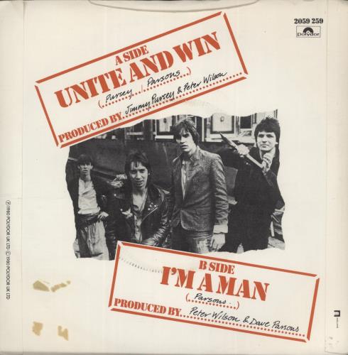 Sham 69 Unite And Win 7" vinyl single (7 inch record / 45) UK S6907UN16990