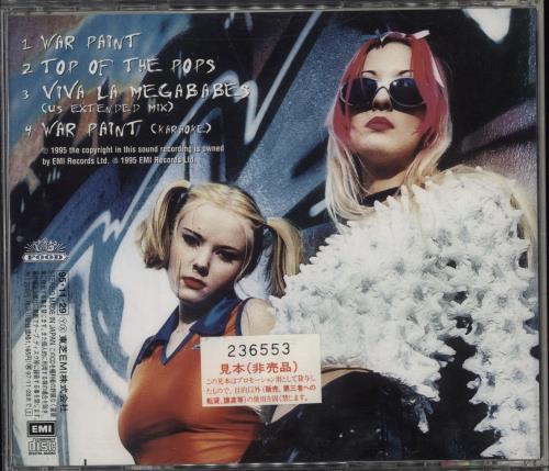 Shampoo War Paint - Promo Sample + Obi CD single (CD5 / 5") Japanese SPOC5WA779350