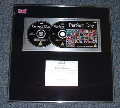 Shane MacGowan Perfect Day award disc UK SMGAWPE230349