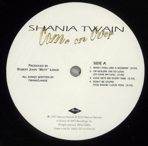 Shania Twain Come On Over 2-LP vinyl record set (Double LP Album) UK SIA2LCO881321