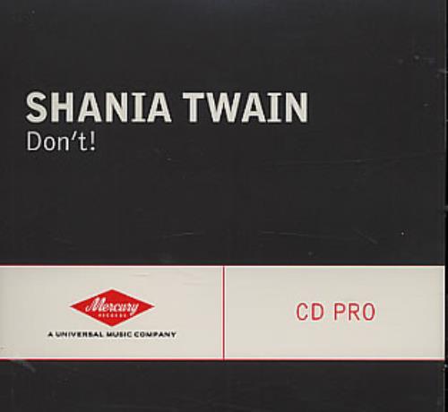 Shania Twain Don't! CD single (CD5 / 5") US SIAC5DO317860