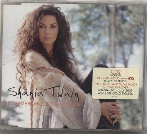 Shania Twain Forever and For Always CD single (CD5 / 5") UK SIAC5FO697431
