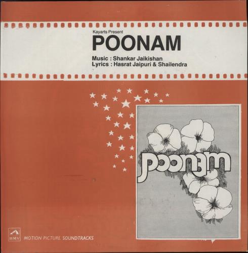 Shankar-Jaikishan Poonam vinyl LP album (LP record) Indian 4IJLPPO886654