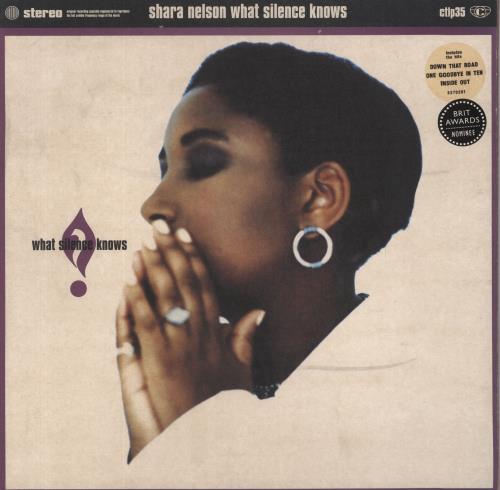 Shara Nelson What Silence Knows + Hype Stickers vinyl LP album (LP record) UK SNLLPWH828376