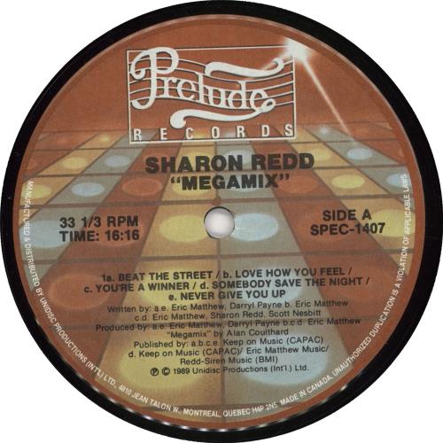Sharon Redd Megamix 12" vinyl single (12 inch record / Maxi-single) Canadian S.R12ME725612