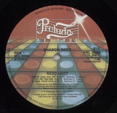 Sharon Redd Redd Hott - Hype Stickered Sleeve vinyl LP album (LP record) UK S.RLPRE860132