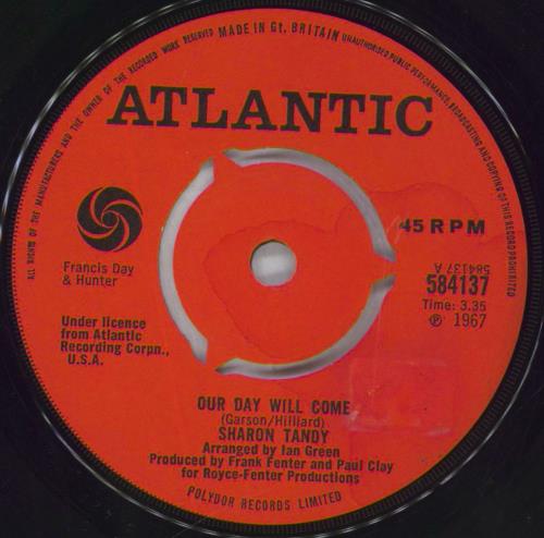 Sharon Tandy Our Day Will Come 7" vinyl single (7 inch record / 45) UK ST/07OU827471