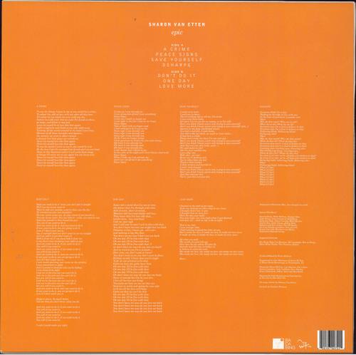 Sharon Van Etten Epic vinyl LP album (LP record) US XJALPEP809420