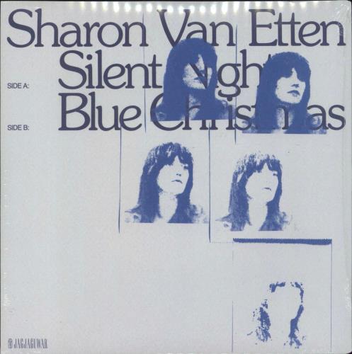 Sharon Van Etten Silent Night / Blue Christmas - Blue Vinyl - Sealed 7" vinyl single (7 inch record / 45) US XJA07SI792684