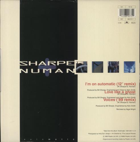 Sharpe & Numan I'm On Automatic 12" vinyl single (12 inch record / Maxi-single) UK 3IC12IM52225