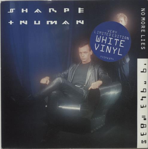 Sharpe & Numan No More Lies - White Vinyl 7" vinyl single (7 inch record / 45) UK 3IC07NO638635