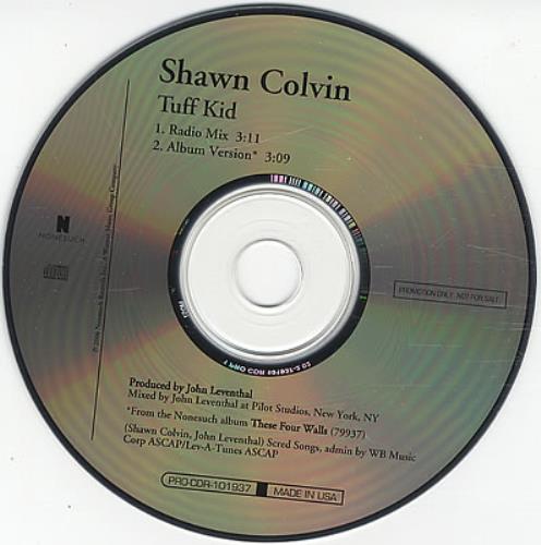 Shawn Colvin Tuff Kid CD single (CD5 / 5") US SCLC5TU386220