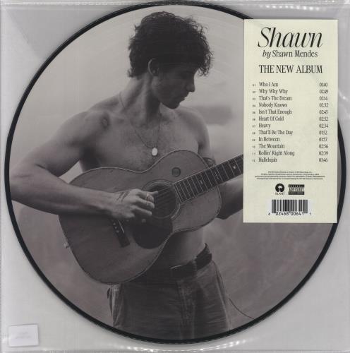 Shawn Mendes Shawn picture disc LP (vinyl picture disc album) UK 4LBPDSH857386