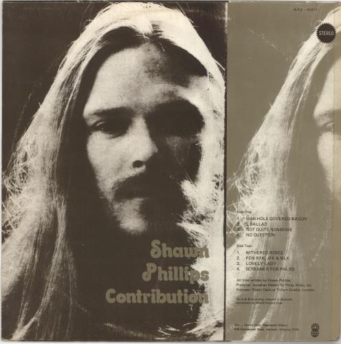 Shawn Phillips Contribution vinyl LP album (LP record) Australian SHWLPCO724694