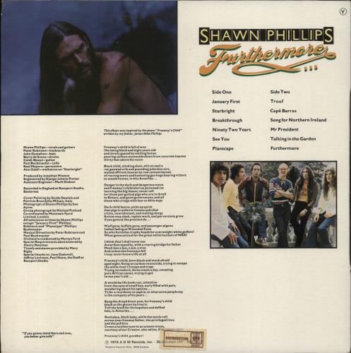 Shawn Phillips Furthermore vinyl LP album (LP record) French SHWLPFU860110