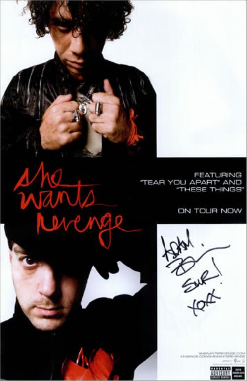 She Wants Revenge She Wants Revenge - 3 Autographs poster US WNVPOSH482126