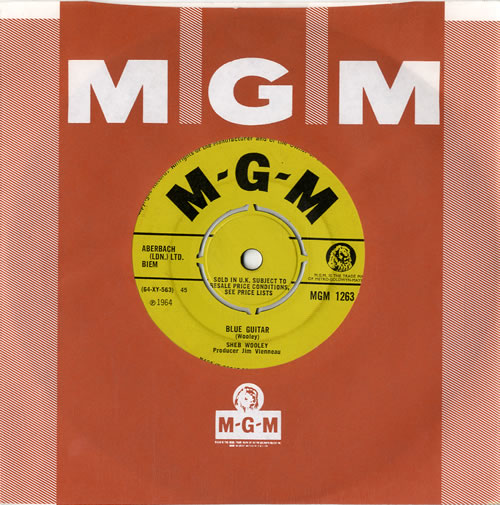 Sheb Wooley Blue Guitar 7" vinyl single (7 inch record / 45) UK WO007BL613947