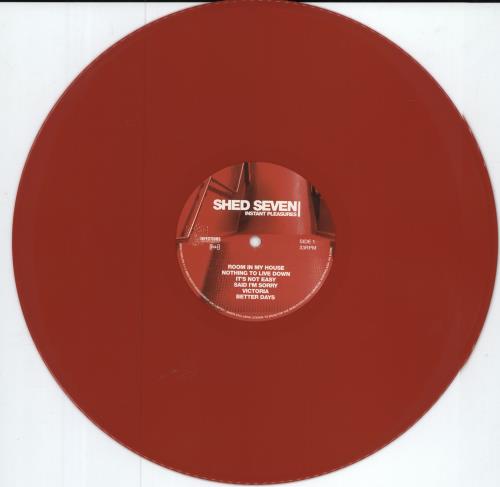 Shed Seven Instant Pleasures - Red Vinyl vinyl LP album (LP record) UK S-SLPIN786310