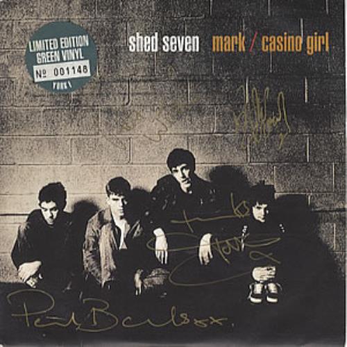 Shed Seven Mark - Autographed 7" vinyl single (7 inch record / 45) UK S-S07MA323361
