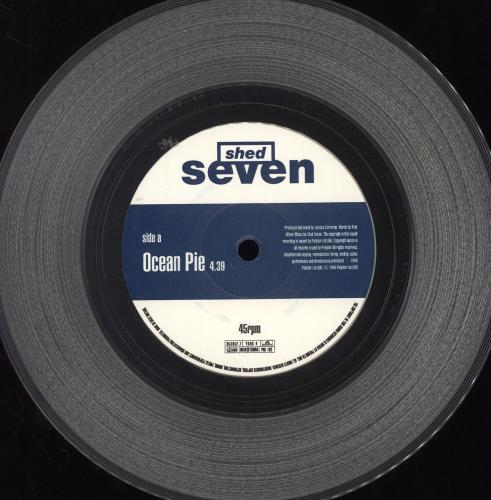 Shed Seven Ocean Pie - Clear Vinyl 7" vinyl single (7 inch record / 45) UK S-S07OC71846