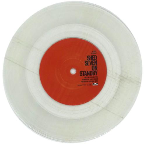 Shed Seven On Standby - Clear Vinyl 7" vinyl single (7 inch record / 45) UK S-S07ON599235