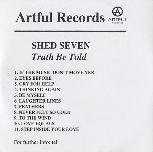 Shed Seven Truth Be Told CD-R acetate UK S-SCRTR436871