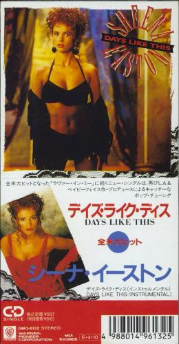 Sheena Easton Days Like This 3" CD single (CD3) Japanese EASC3DA177221