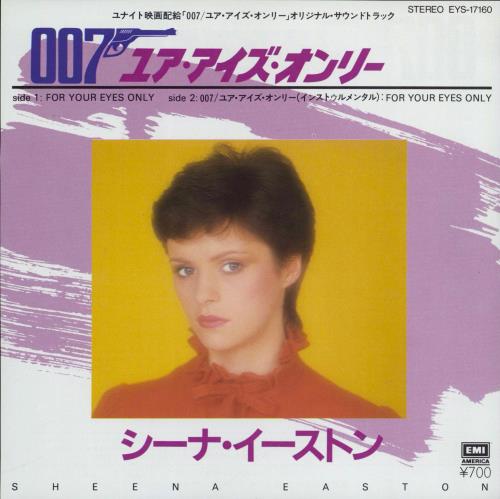 Sheena Easton For Your Eyes Only + Insert 7" vinyl single (7 inch record / 45) Japanese EAS07FO48955