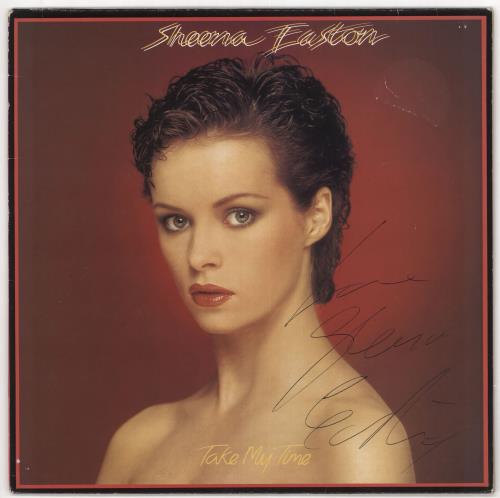 Sheena Easton Take My Time - Autographed vinyl LP album (LP record) UK EASLPTA720594