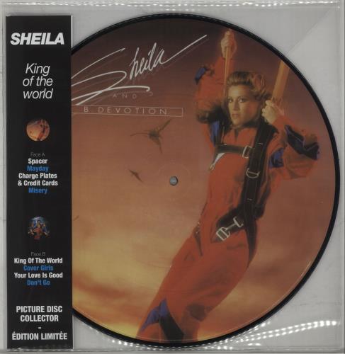Sheila & B Devotion King Of The World picture disc LP (vinyl picture disc album) French SH8PDKI673303