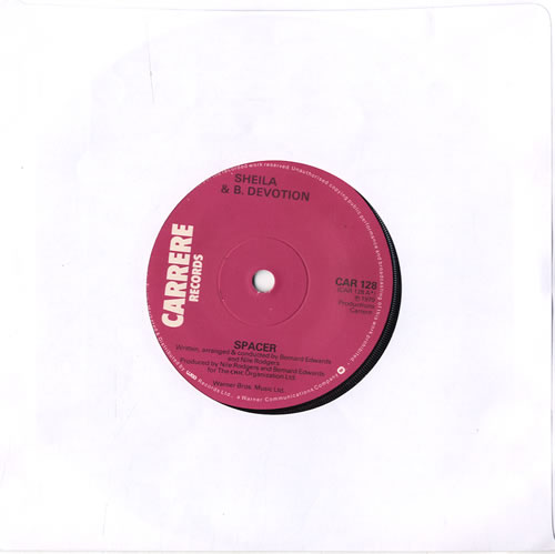 Sheila & B Devotion Spacer - Solid 7" vinyl single (7 inch record / 45) UK SH807SP563315