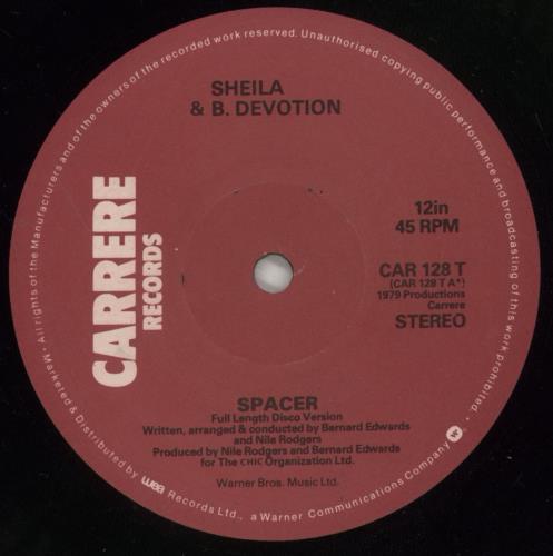 Sheila & B Devotion Spacer 12" vinyl single (12 inch record / Maxi-single) UK SH812SP609744