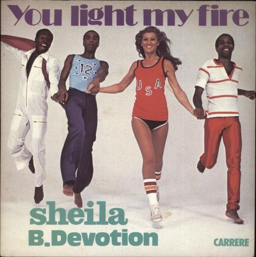 Sheila & B Devotion You Light My Fire - Red Vinyl + p/s 7" vinyl single (7 inch record / 45) UK SH807YO418132