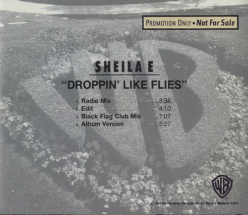 Sheila E Droppin Like Flies CD single (CD5 / 5") US SHEC5DR25656