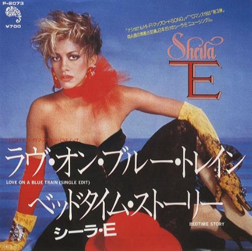 Sheila E Love On A Blue Train 7" vinyl single (7 inch record / 45) Japanese SHE07LO202007