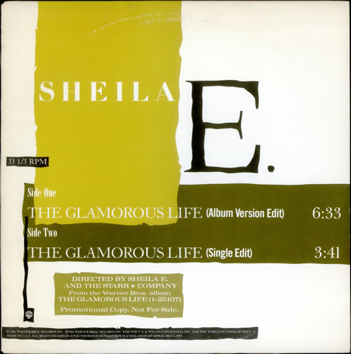 Sheila E The Glamorous Life 12" vinyl single (12 inch record / Maxi-single) US SHE12TH03445