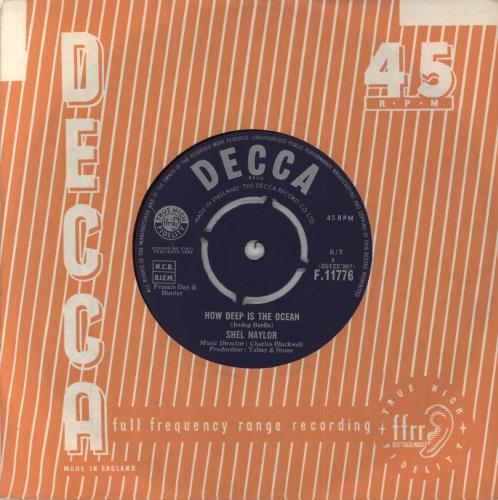 Shel Naylor How Deep Is The Ocean 7" vinyl single (7 inch record / 45) UK 5-G07HO817670