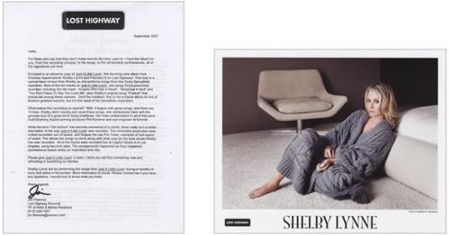 Shelby Lynne Just A Little Lovin' media press pack US YLYPPJU432583