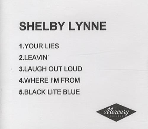 Shelby Lynne Your Lies CD-R acetate UK YLYCRYO334357