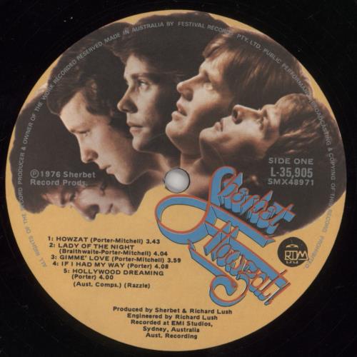 Sherbet Howzat vinyl LP album (LP record) Australian VQ8LPHO860317