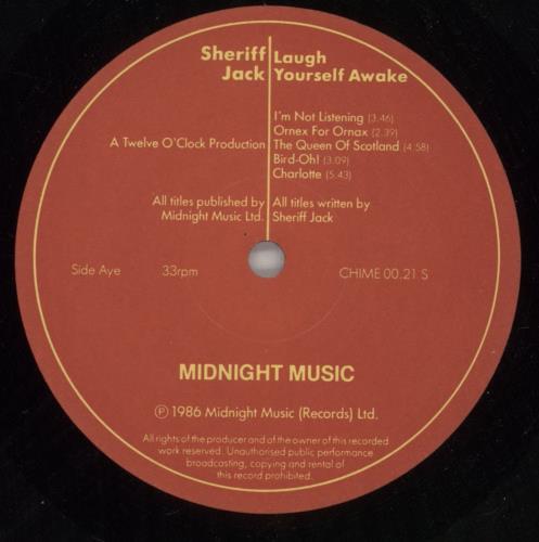 Sheriff Jack Laugh Yourself Awake vinyl LP album (LP record) UK 9NPLPLA869060
