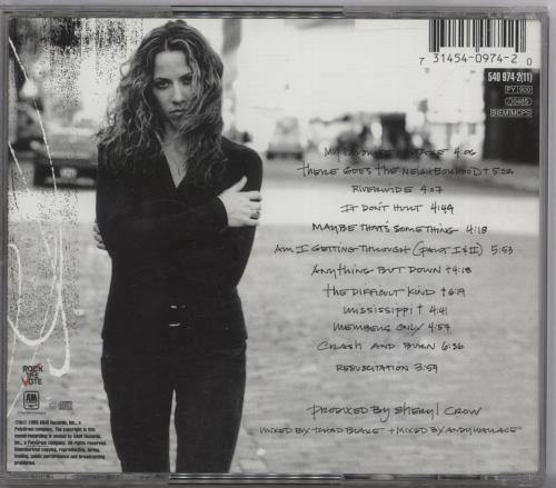 Sheryl Crow The Globe Sessions CD album (CDLP) UK SCWCDTH317906
