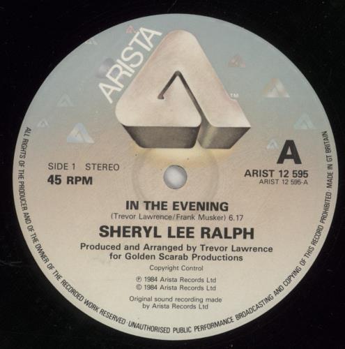 Sheryl Lee Ralph In The Evening (Special Extended Dance Mix) 12" vinyl single (12 inch record / Maxi-single) UK 9LF12IN878689
