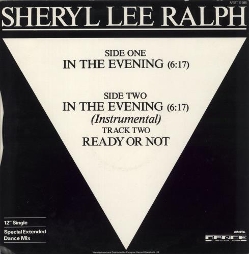 Sheryl Lee Ralph In The Evening (Special Extended Dance Mix) 12" vinyl single (12 inch record / Maxi-single) UK 9LF12IN878689