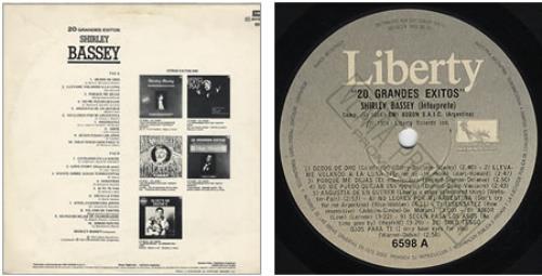 Shirley Bassey 20 Grandes Exitos vinyl LP album (LP record) Argentinean SHBLPGR235784