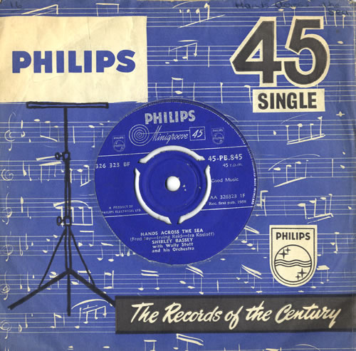Shirley Bassey Hands Across The Sea - 3pr 7" vinyl single (7 inch record / 45) UK SHB07HA560464