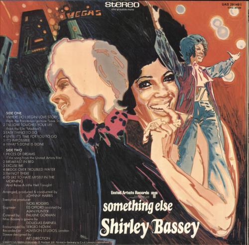 Shirley Bassey Something Else vinyl LP album (LP record) German SHBLPSO749774