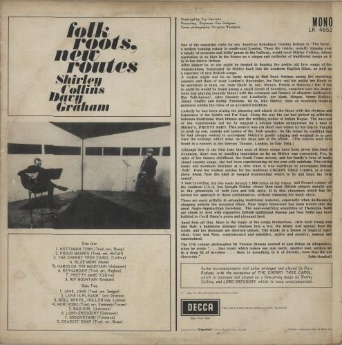 Shirley Collins Folk Roots, New Routes - 1st vinyl LP album (LP record) UK SYILPFO659256