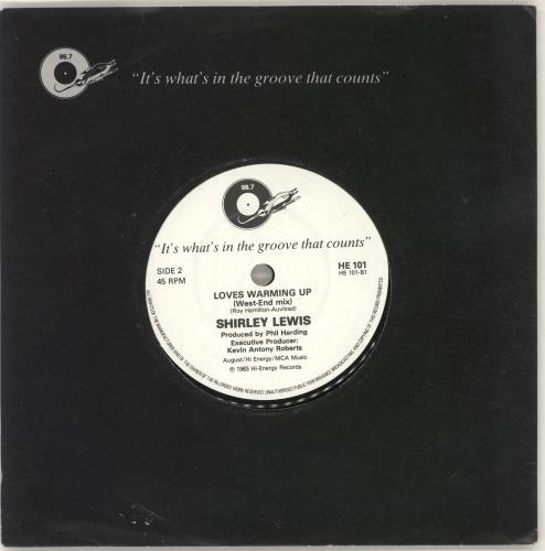 Shirley Lewis Loves Warming Up 7" vinyl single (7 inch record / 45) UK SLW07LO703525