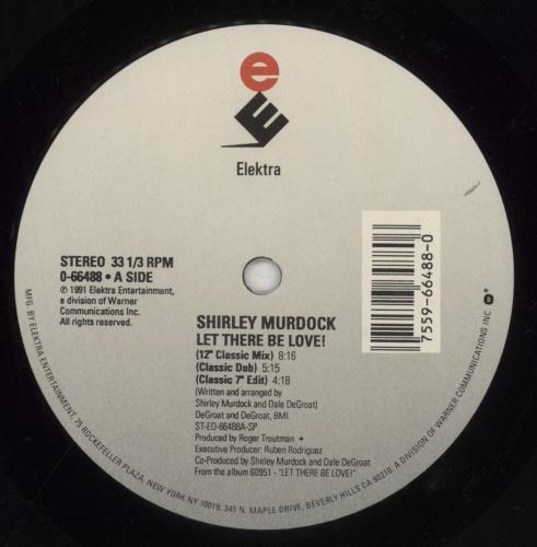 Shirley Murdock Let There Be Love! 12" vinyl single (12 inch record / Maxi-single) US S5J12LE856315